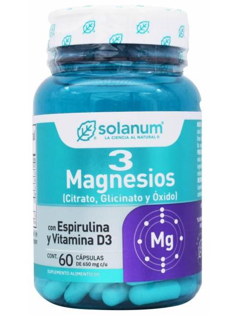 3 MAGNESIOS 60 CAP SOLANUM