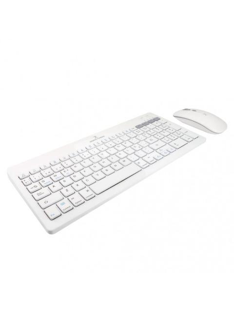 ?KIT DE TECLADO Y MOUSE PERFECT CHOICE PC-201380 INALAMBRICO BLUETOOTH BLANCO (ESPANOL)