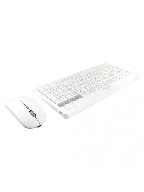 ?KIT DE TECLADO Y MOUSE PERFECT CHOICE PC-201380 INALAMBRICO BLUETOOTH BLANCO (ESPANOL)