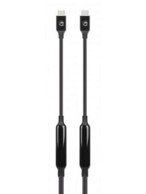 MANHATTAN CABLE USB C MACHO - USB C MACHO 3 METROS NEGRO