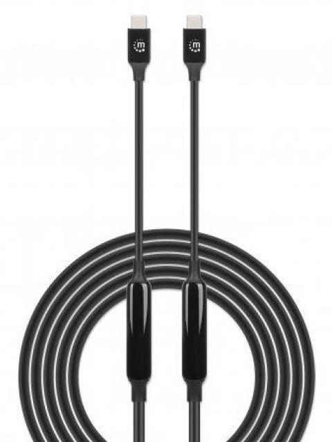 MANHATTAN CABLE USB C MACHO - USB C MACHO 3 METROS NEGRO