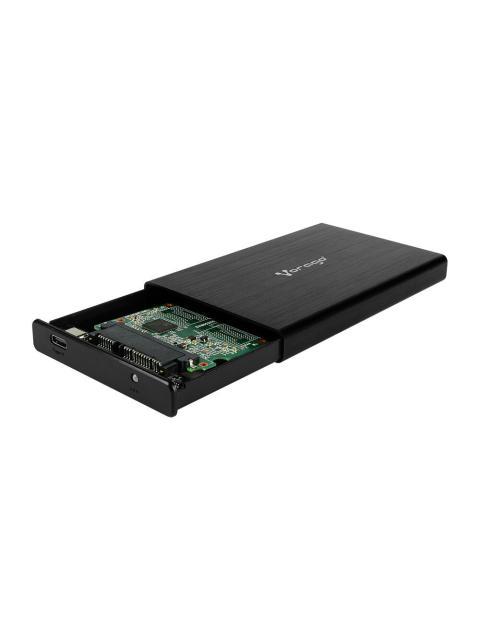 VORAGO GABINETE DE DISCO DURO HDD-202 2.5 SATA USB-C 3.1 NEGRO