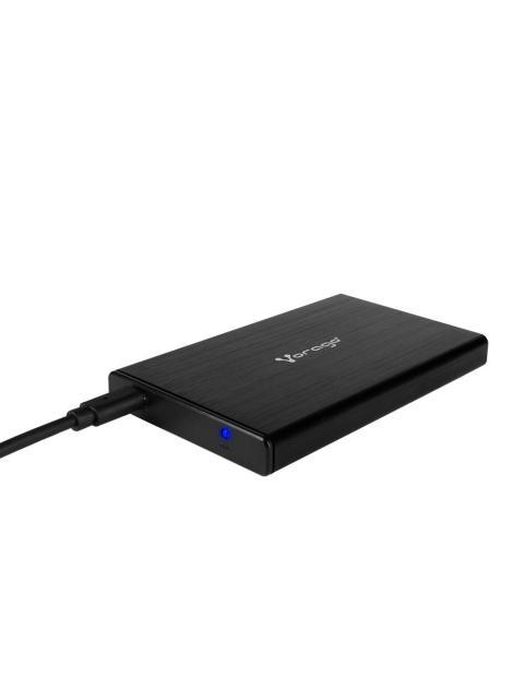 VORAGO GABINETE DE DISCO DURO HDD-202 2.5 SATA USB-C 3.1 NEGRO