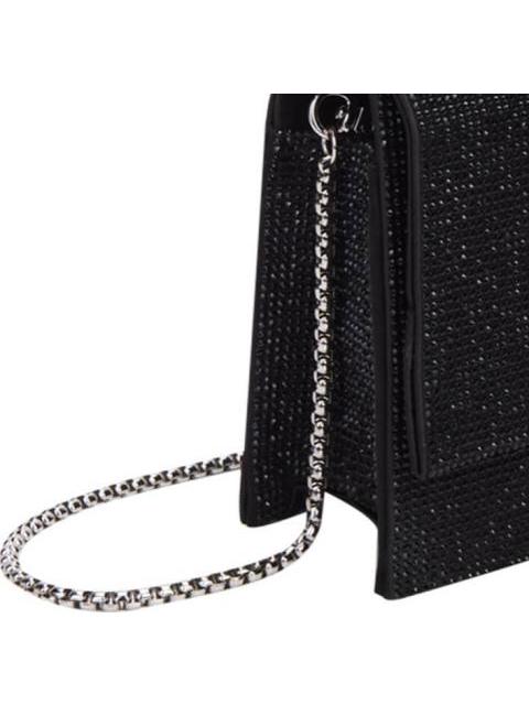 BOLSO MINI CON PEDRERIA NEGRO VI LINE