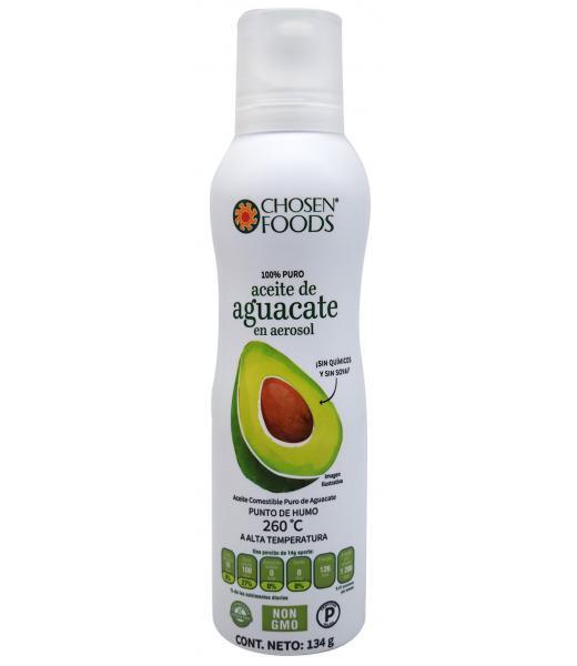 ACEITE DE AGUACATE SPRAY 134 G CHOSEN FOODS