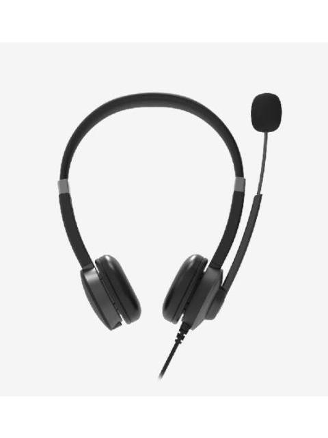 ACTECK AUDIFONOS CON MICROFONO CENTRIC PRO HP640 ALAMBRICO 2 METROS USB NEGRO
