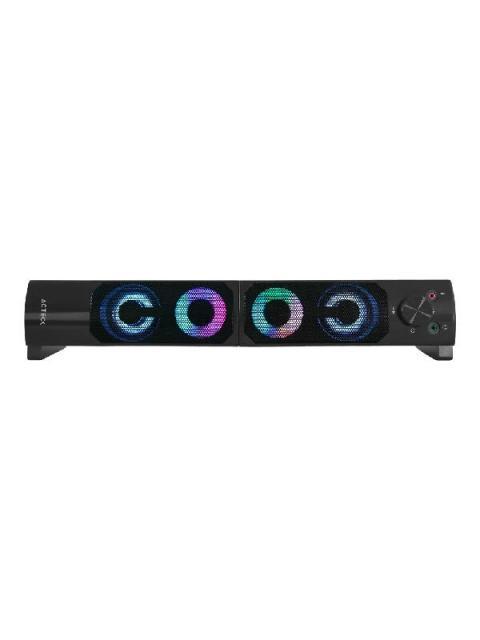 ACTECK BOCINAS ELANT BRICK ALAMBRICO 3W RMS 3.5MM NEGRO