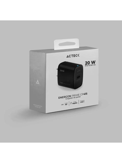 ACTECK CARGADOR DE PARED ENERGON PRIME CP415 20W 12V 1 X USB-C