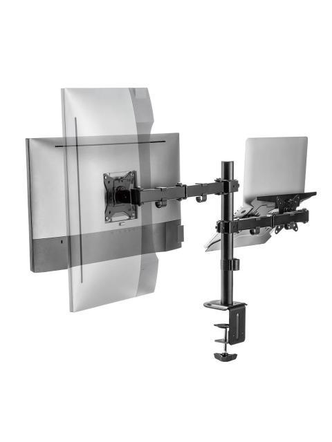 ACTECK SOPORTE DE ESCRITORIO PARA 1 MONITOR 10 - 32 HASTA 9 KG NEGRO