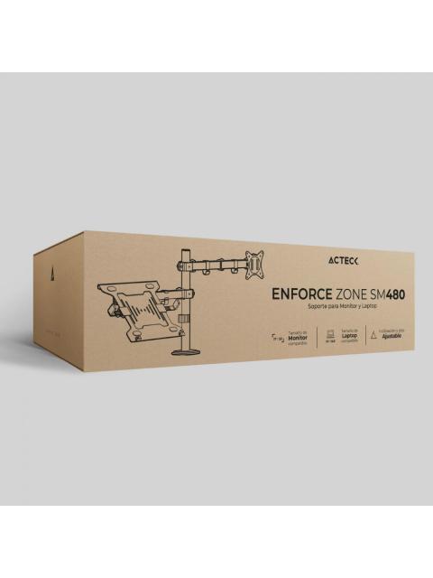 ACTECK SOPORTE DE ESCRITORIO PARA 1 MONITOR 10 - 32 HASTA 9 KG NEGRO
