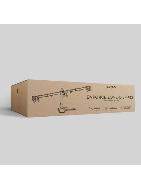 ACTECK SOPORTE DE ESCRITORIO PARA 3 MONITORES 17 - 27 HASTA 21KG