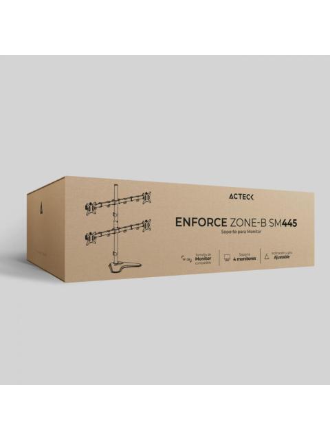 ACTECK SOPORTE DE ESCRITORIO PARA 4 MONITORES 17 - 32 HASTA 36.3KG