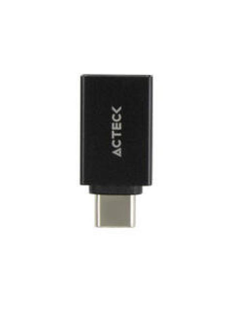ACTECK ADAPTADOR USB-C MACHO - USB-A 3.0 HEMBRA NEGRO
