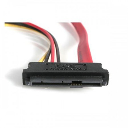 STARTECH  CABLE SAS 29-PIN - SATA CON ALIMENTACION LP4 ROJO