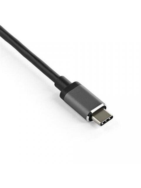 STARTECH  USB C MACHO - HDMI-DISPLAYPORT HEMBRA NEGRO-GRIS