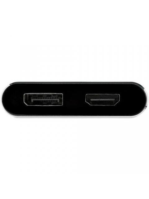 STARTECH  USB C MACHO - HDMI-DISPLAYPORT HEMBRA NEGRO-GRIS