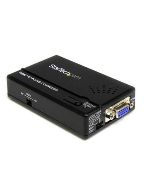 STARTECH  ADAPTADOR DE S-VIDEO MACHO - VGA HEMBRA NEGRO