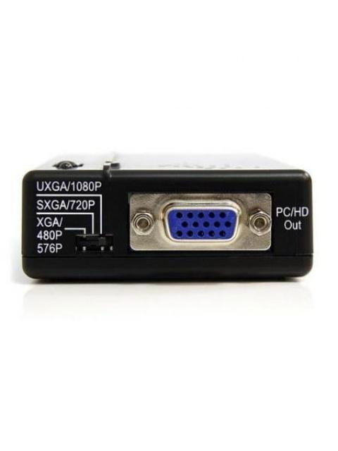 STARTECH  ADAPTADOR DE S-VIDEO MACHO - VGA HEMBRA NEGRO