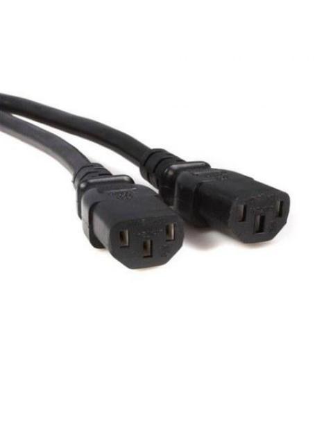 STARTECH  CABLE DE PODER C14 MACHO - 2X C13 HEMBRA 3 METROS NEGRO