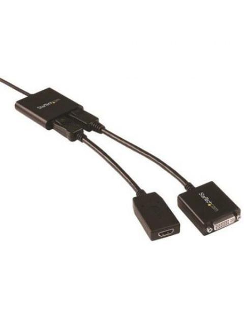 STARTECH  DIVISOR MULTIPLICADOR USB C - DISPLAYPORT 2 PUERTOS NEGRO