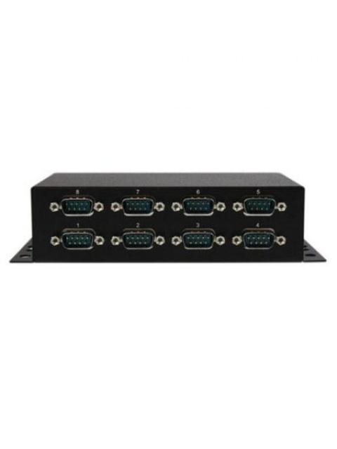 STARTECH  HUB ADAPTADOR USB 2.0 A 8 PUERTOS SERIALES PARA MONTAJE EN PARED RIEL DIN