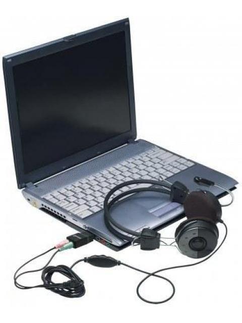 MANHATTAN CONVERTIDOR USB A AUDIO NEGRO