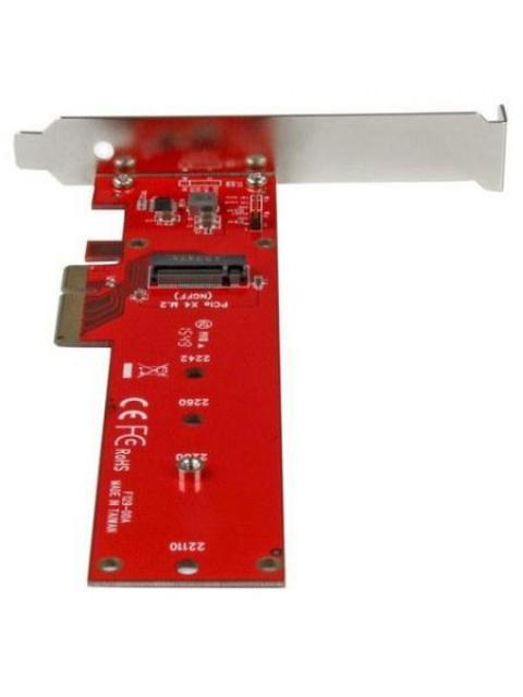 STARTECH  TARJETA PCI EXPRESS X4 M.2 PARA SSD ROJO