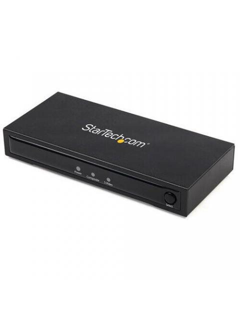 STARTECH  ADAPTADOR S-VIDEO - HDMI CON AUDIO NEGRO