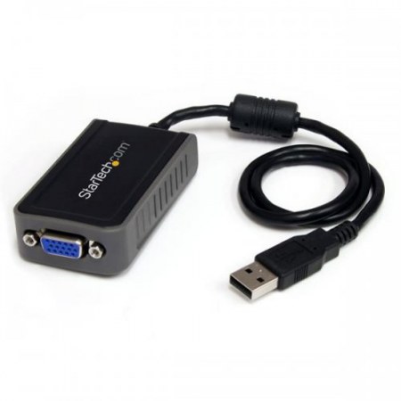 STARTECH  USB2VGAE2 ADAPTADOR DE VIDEO EXTERNO USB A VGA TARJETA DE VIDEO EXTERNA CABLE 1440 X 900 PIXELES