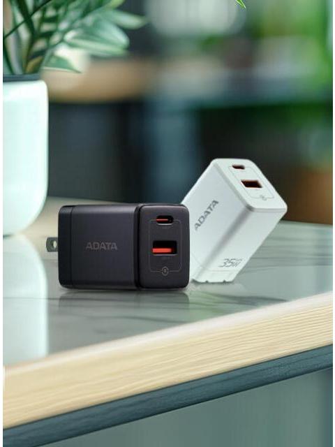 ADATA CARGADOR DE PARED CHARGERU 35W 9V 1 X USB-A 1 X USB-C