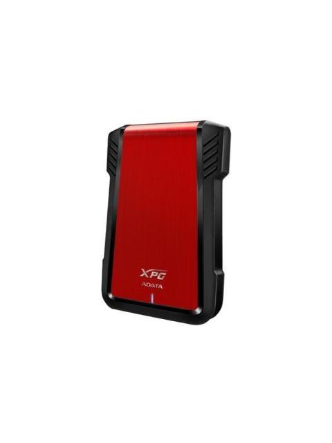 ADATA GABINETE DE DISCO DURO EX500 2.5 SATA III USB 3.1 NEGRO-ROJO