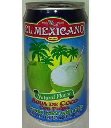 AGUA DE COCO CON PULPA 310 ML EL MEXICANO