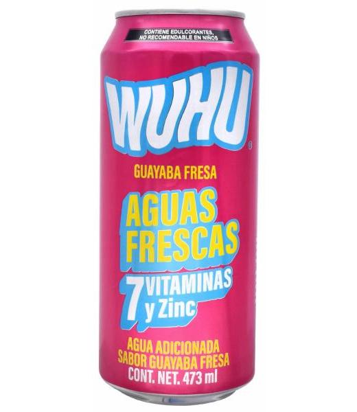 AGUA FRESCA VITAMINADA GUAYABA FRESA 473 ML WUHU