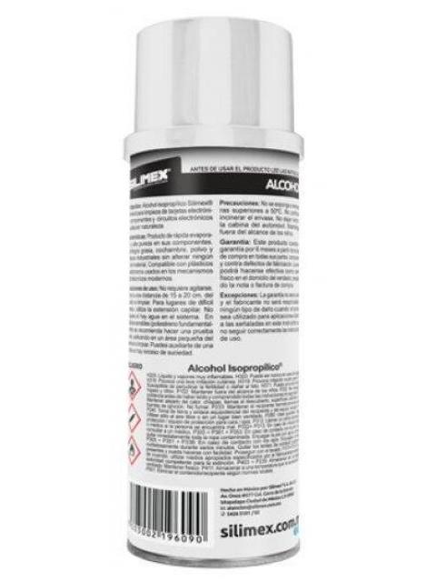 ALCOHOL ISOPROPILICO SILIMEX 250ML PARA LIMPIEZA DE QUIPO DE COMPUTO 750300219631