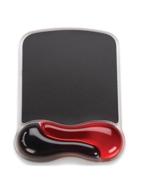 ALFOMBRILLA PARA RATON Y REPOSAMUNECAS KENSINGTON DUO GEL ROJO NEGRO P5116