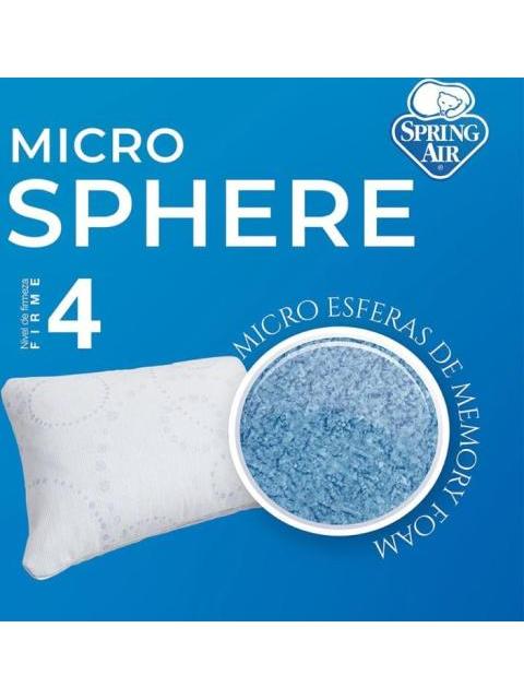 ALMOHADA DE MICROESPERAS MEMORY BLANCO SPRING AIR