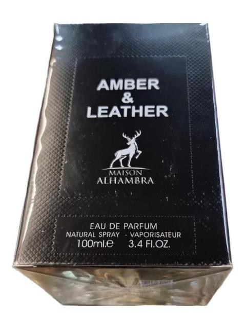 AMBER & LEATHER BY MAISON ALHAMBRA EDP 100 ML UNISEX SPRAY