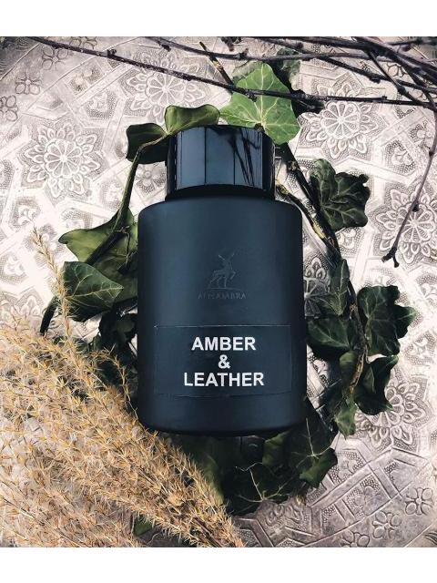 AMBER & LEATHER BY MAISON ALHAMBRA EDP 100 ML UNISEX SPRAY