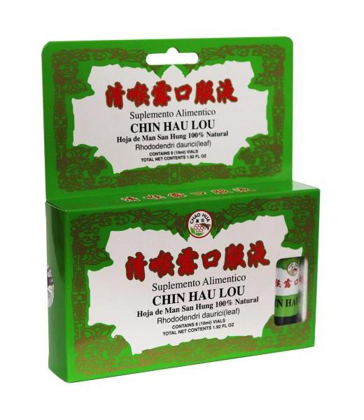 AMP. CHIN HAU LOU C 6 (10ML C U) HOJA DE MAN SAN HUNG NATURAL SYSTEM