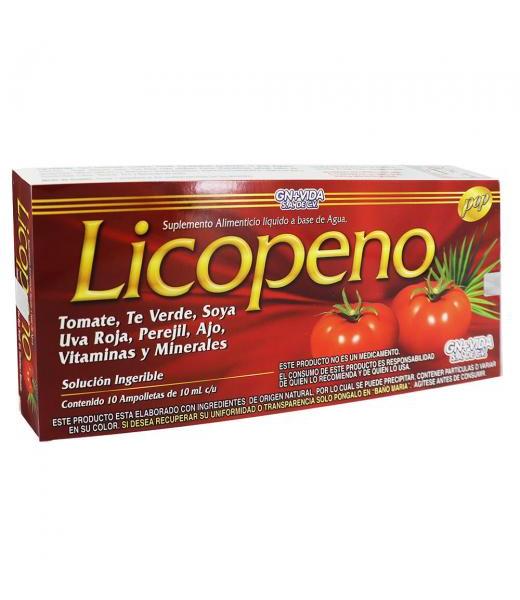 AMP. LICOPENO C 10 C TOMATETE VERDESOYAUVA ROJAPEREJILAJO VIT GN+VIDA