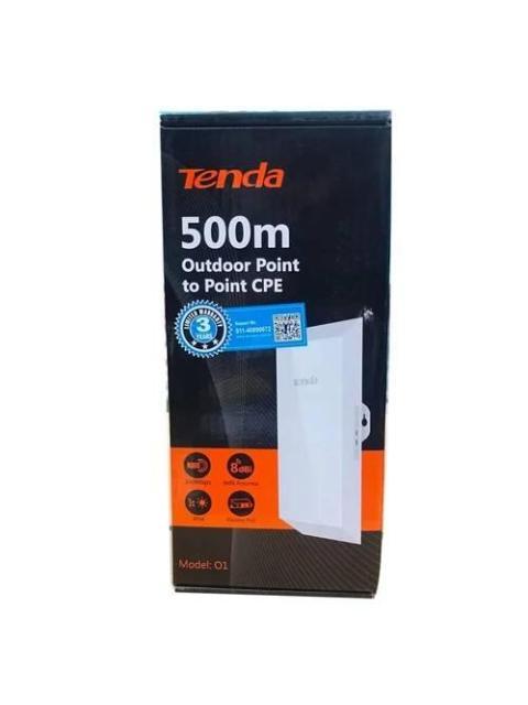 ANTENA O1 TENDA 2.4GHZ 8 DBI 11N PTP Y PTMP ISP PRIVADA CCTV Y TRANSMISION DE DATOS. RANGO 500 MTS IP65 LED POE-LAN LED1 LED2 MAXIMA 300 MBPS.