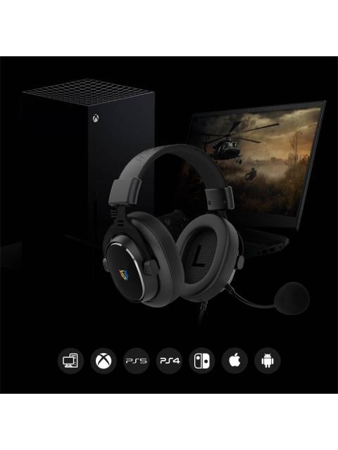 AUDIFONOS GAMER ALAMBRICO AVIATOR EXPERT HA777 BALAM RUSH LEGEND SERIES SONIDO ENVOLVENT 7.1 CANALES ALTA VOCES 53MM