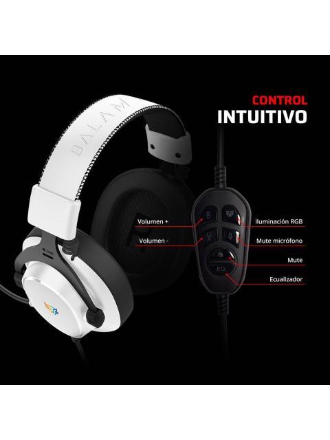 AUDIFONOS GAMER ALAMBRICO AVIATOR EXPERT HA777 BALAM RUSH LEGEND SERIES SONIDO ENVOLVENT ALTA VOCES 53MM MICROFONO OMNIDIRECCIONAL DESMONTABLE