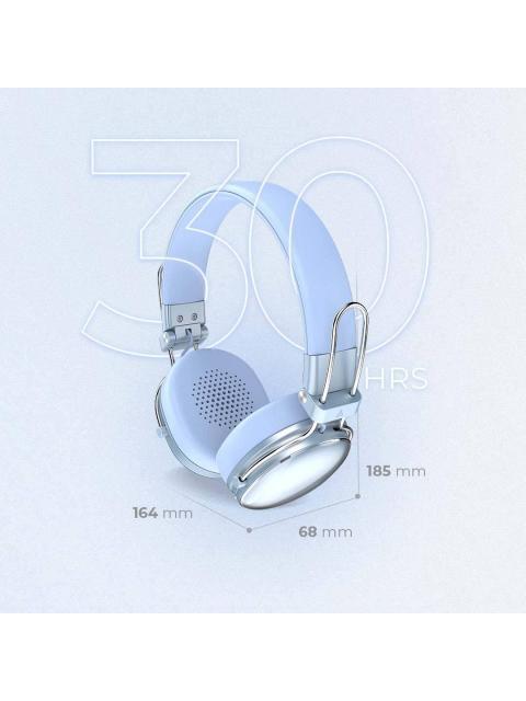 AUDIFONOS INALAMBRICOS BLUETOOTH LUXE CHIC HP710 ACTECK ELITE SERIES DURACION DE BATERIA HASTA 30H COLOR AZUL. AC940917
