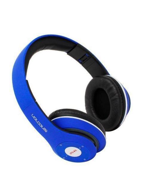 AUDIFONOS OVEREAR BLUETOOTH NBH01 SONIDO HIFI 3.5MM RADIO FM MICRO SD 3.5MML MANOS LIBRES RUBBERIZED AZUL