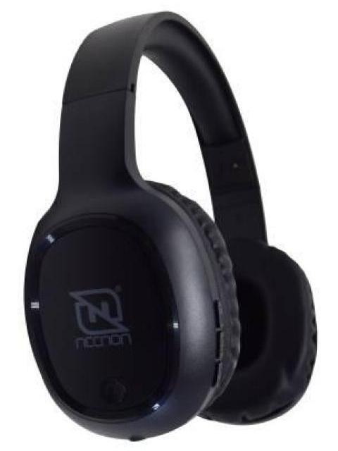 AUDIFONOS OVEREAR BLUETOOTH NBH04 PRO ALTA POTENCIA RADIO FM MICRO SD 3.5MML MANOS LIBRES NEGRO-NEGRO