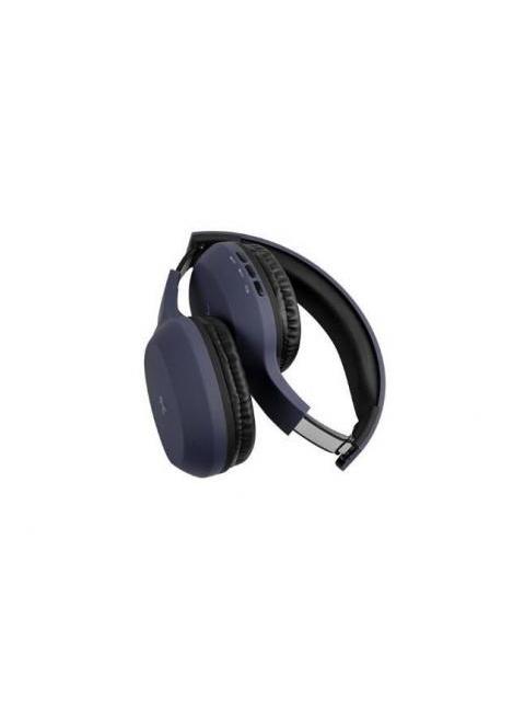 PERFECT CHOICE AUDIFONOS CON MICROFONO PC-116769 BLUETOOTH INALAMBRICO USB NEGRO-AZUL