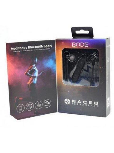 NACEB TECHNOLOGY AUDIFONOS INTRAURICULARES DEPORTIVOS NA-0306 INALAMBRICO BLUETOOTH NEGRO