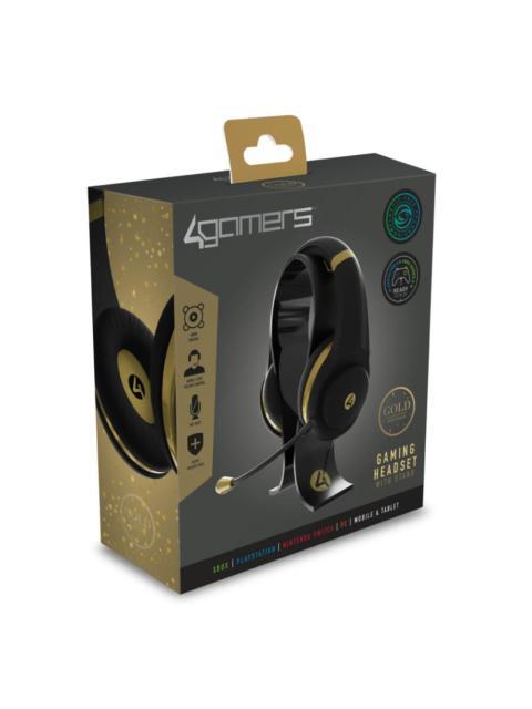 AURICULARES PARA JUEGOS 4GAMERS XPGOLDRBLK4G (COLOR NEGRODORADO)