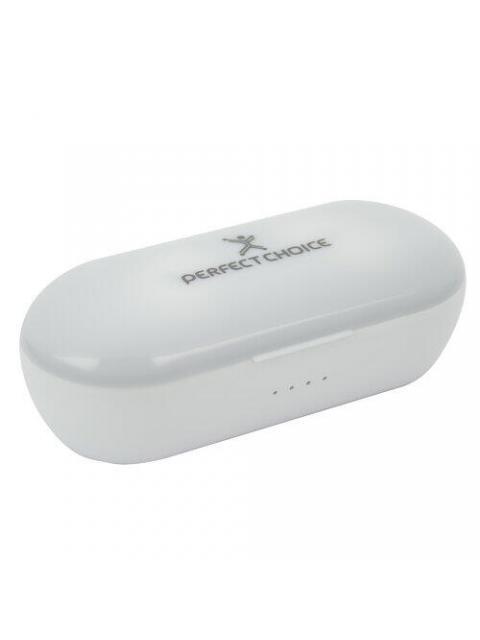 PERFECT CHOICE AUDIFONOS INTRAURICULARES BASSOONS INALAMBRICO BLUETOOTH BLANCO